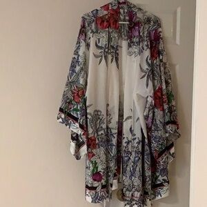 WOMENS Kimono style robe with ties